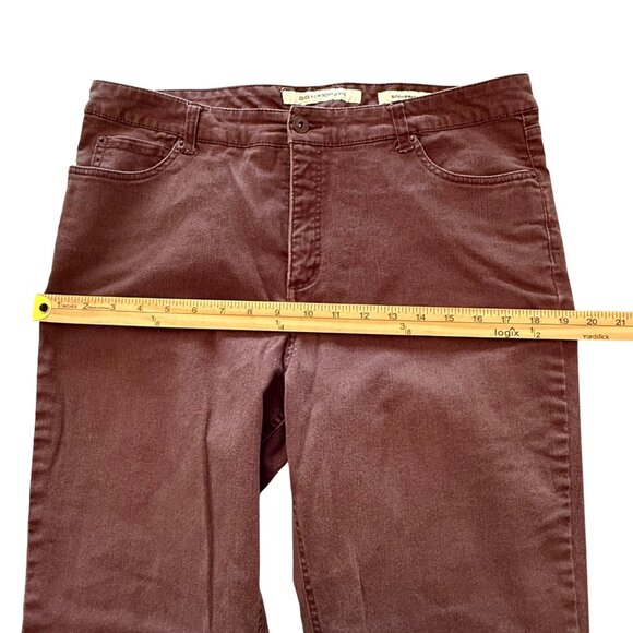 Jones‎ New York Womens Sutton Straight Brown Pants Size 14 (34x27.5) Slimming - Picture 10 of 12